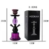 tromba viola Narghilè Set bar Vetro multiplayer Vetro Shisha Becher Fumo shisha Filtro per sigarette Arabian Oil Rigs Designer