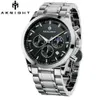 Autres montres Montre-bracelet élégante Mouvement à quartz Montres étanches en acier inoxydable avec date Chronographe Horloge Relogio 230716