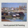 Quadro su tela Senna ad Asnieres Claude Monet dipinto a mano riproduzione ad olio di alta qualità