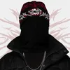 Gorro/Bonés de Caveira Gótico Grunge criativo padrão irregular tricotado Bonés masculinos quentes estéticos Y2K punk hip-hop streetwear Beanies Hat 230717