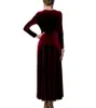 Sukienki w dużych rozmiarach sukienka Maxi for Women Overized Concert Druhna Evening Party Prom Long Abayas muzułmańska aksamitna szata jesień 2023