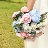 Fleurs décoratives boîte combinée fleur Bouquet artificiel réaliste pour l'extérieur décorations pour la maison bricolage centres de table de mariage