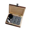 9 PCS Whiskey Stones Ice Cubes Coolers Reusable Rocks Beverage Chilling for Scotch and Bourbon Drinking Gifts Set203K