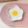 Tallrikar ins koreansk stil handmålad härlig keramisk maträtt kryddor tjej hjärtat frukost snacks dessert sallad