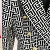 Damen Blazer Tide Markenqualität Retro Mode Designer Anzugjacke Zweireiher Slim Plus Size Damenbekleidung