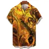 Camisas casuais masculinas 2023 camisa impressão 3D padrão pintura a óleo tops de manga curta camisetas grandes roupas masculinas streetwear blusa