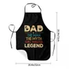 The Man The Myth The Grill Master Aprons for Women Men Father Day Gift Adult Kitchen Chef Bib Tablier Cuisine Cooking Baking L230620