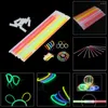 Party Decoration 100pcs Glow Sticks Mini Disposable Fluorescence Light In The Dark Bracelet Necklace Neon Wedding Props