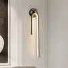 Applique murale moderne salle de bain miroir Led applique nordique salon chevet luxe décor à la maison luminaire luminaire véritable bois de cuivre