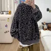 Mäns hoodies harajuku Men Patchwork Korean Fashion Sweatshirt Långärmad skjorta vår och hösttröjor toppar 2023