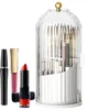 Opbergdozen Make-up Borstel Houder Met Deksel Luxe Cosmetische Organizer 360 Graden Roterende Lippenstift Wenkbrauwpotlood