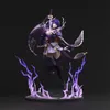 Cartoon Figures 28cm Genshin Impact Raiden Shogun Anime Figure Genshin Impact Mona/Beelzebul Action Figure Klee/Qiqi Figure Collectible Doll Toy