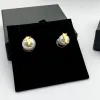 Varumärke smycken klassisk stud guldörhänge Pearl S925Silver örhängen Ear Stud Womens Designer Studs Christmas Gift Letters Y 22120506