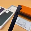 iPhone 용 가죽 자석 전화 케이스 15 14 Pro Max 케이스 로고 및 소매 패키지가있는 Magsafe PU 가죽 휴대 전화 케이스와 호환됩니다.
