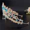 Barocco Sposa Tiara Corona Fascia Lucido Strass Ragazze Prom Copricapo Principessa Regina Diadema Accessori per capelli da sposa L230704