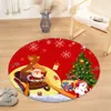 Carpets Christmas Round Carpet Computer Chair Cushion Kids Room Carpet for Living Room Bedside Mat 3D Bedroom Floor Decoration Rug Tapis R230717