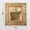 Wall Lamp LED Copper 24K Gold-Plated Light PIR Motion Sensor Recessed Stair Sitting Room Stairway Corridor Step