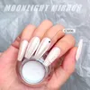 Nail Glitter HNDO Aurora Moonlight White Chrome Powder para arte profesional DIY Manicure Nails Decor CM Series Todos los 11 colores al por mayor 230715