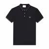1 Новая мода Лондон Англия Полос Рубашки Мужские Дизайнеры Поло Рубашки Хай-стрит в вышиваемая футболка Мужчина летние хлопковые повседневные футболки #1241