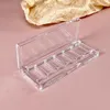 Garrafas de armazenamento transparente 6 grades prato de sombra vazio DIY paleta de amostra maquiagem dos olhos caixa de embalagem para iniciantes recipientes personalizados