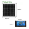 Autre électronique Système d'énergie solaire Génération d'énergie Panneau solaire 50W 5V 2 USB / 18V DC Plaque de charge portable étanche pour l'extérieur Kit povoltaïque 230715