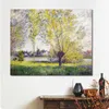 High Quality Claude Monet Oil Painting Reproduction The Willows Handmade Canvas Art Landscape Home Decor for Bedroom