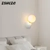 Wall Lamp Modern LED Light 5W Black/White/Red Decor For Living Room Bedroom Bedside Sconces Interior Lighting 220V