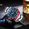 Luxury R Olax Watches USA Shop High End timepieces Online Deep Waterproof Precision Steel Watch Men's Business Casual GMT Clock With Present Box N6UA