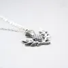 Pendant Necklaces Outlander Scottish National Flower Necklace Oval Scotland Thistle With Heart Lovely Jewelry