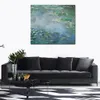 Högkvalitativ handgjorda Claude Monet Oil Målning Vattenliljor 1906 Landskap Canvas Art Beautiful Wall Decor