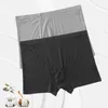 Underpants Men Modal Cotton Seamless Boxers Solid Invisible Daily Panties Breathable Plus Size Underwear U-pouch Bulge Enhancing Shorts