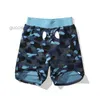 Mens Shorts Designer Tubarão Impressão Verão Praia Calças Mulheres Swimwear Casais Causal Curto Solto Sweatpant Camuflagem Padrão Impressão Bape Calor Calor