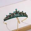 Crystal Crown for Women Tiara Princess Diadem Cypress الزفاف الزفاف الإكسسوارات الباروكية الفتيات الجمال عقال المجوهرات 2021 L230704