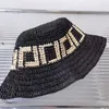 Men Designers Bucket Hats Fashion Brand Grass Braid Cap for Mens Womens Summer Casual Beach Travel Vacation Trendy Straw Sunhats