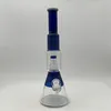 16inch Sliver Fumed Glass Bong Perc Big Glass Bong Groothandel Bong Glassbong Hoge kwaliteit voor volwassene in Home met kom