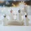 Halloween Light Up Ghost Decoration LED Night Light Holiday Party Kid Gift keychain keychain bendant kdjk2307