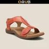 Sandália OAVB Mulher Verão Conforto Sólida Ortopédica T Alça Gancho Laço Senhoras Casuais Cunhas Sapatos de Praia Plus Size Sandalias 2306715