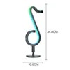 Party Decoration USB Multi-Color Musical Note Lamp Dimble LED Night Light Atmosphere Desk för sovrum Bar kaffebutik Väggdekor Belysning