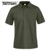 Polos pour hommes TACVASEN T-shirt d'été respirant pour hommes T-shirt à manches courtes pour hommes Séchage rapide Travail d'équipe de l'armée T-shirt de golf Top Randonnée Outwear 230717