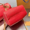 Kissentasche Reise-Designer-Tasche Handtasche Leder Damen Klassische Boston-Taschen Umhängetasche Stempel