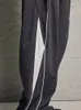 メンズパンツhouzhouパラシュートメンのためのスポーツスウェットパンツワイドレッグズボンの雄の黒いストリートウェアルーズカジュアルアメリカンストリート