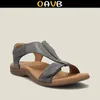 Sandali OAVB Comfort estivo donna Solido ortopedico TStrap Hook Loop Ladies Casual Zeppe Scarpe da spiaggia Plus Size Sandali 2306715