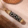 Hanger Kettingen XS Nine Eye Beads Ingelegde Tibetaanse ketting Antieke China-chique sieraden