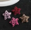 Party Supplies Sexy Lolita Girl Leopard Printed Star Shape Hair Clip Accessories Hairpin Women JK Headwear D1258