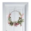 Декоративные цветы весенний венок с металлическими красочными искусственными дверь