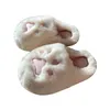 2021 hiver femmes pantoufle chat griffe coton maison pantoufles chaud et antidérapant intérieur ménage en peluche pantoufle pour femme L230704