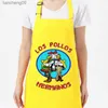 65*75 cm Justerbar Breaking Bad Los Pollos Hermanos Förklädet Grill Kitchen Chef Apron Professional för BBQ Bakning L230620