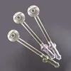 Einzigartige 30-mm-Kugelglas-Ölbrennerpfeife Bunte männliche Penisdicke Pyrex-Räucherpfeifen Teststrohhalmrohrbrenner für Wasserbong-Zubehör