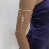 Bangle Gothic Long Scorpion Arm Bracelet Открытые регулируемые сплавные кисточки для цепи