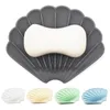 Créativité Coquillage Forme Porte-Savon Silicone Anti-dérapant Vidangeable Savons Plats Plateau Écologique Salle De Bains Bain Douche Porte-Savon TH0955